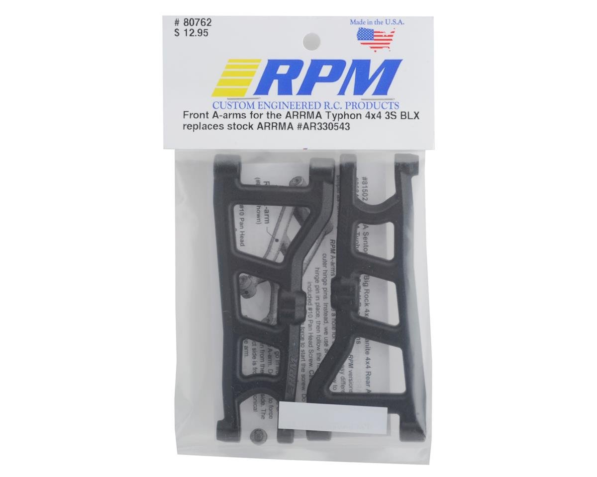 Arrma Typhon 4x4 3S BLX Front Suspension Arm Set (Black)