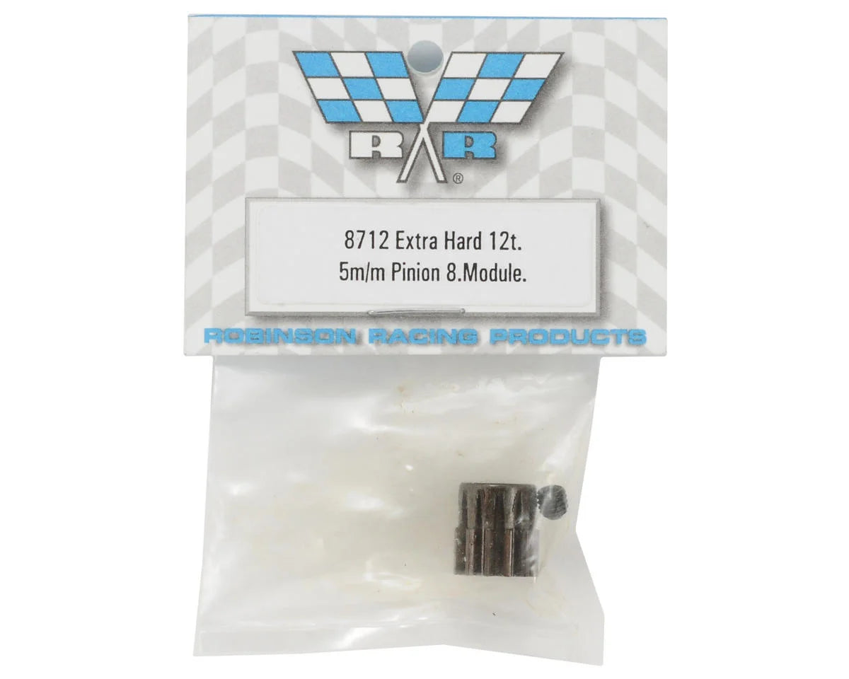 Extra Hard Steel .8 Mod Pinion Gear w/5mm Bore (12T)