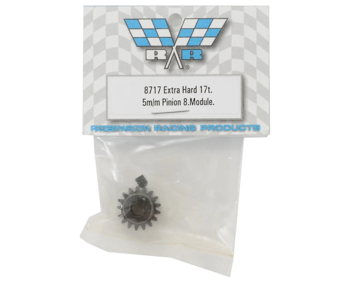Extra Hard Steel .8 Mod Pinion Gear w/5mm Bore (17T)