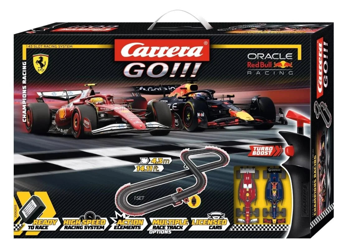 Carrera GO!!! Champion's Racing Slot Car Set Formula