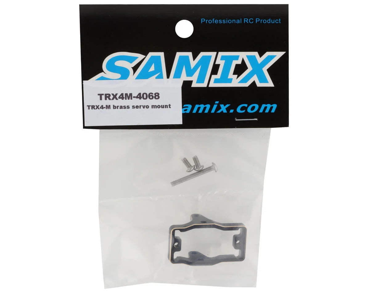 Samix Brass Servo Mount for Traxxas TRX-4M (Black) (11g) (Traxxas/EcoPower)