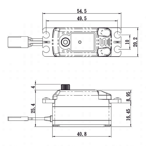 Super Speed Low Profile Digital Servo - Black Edition
