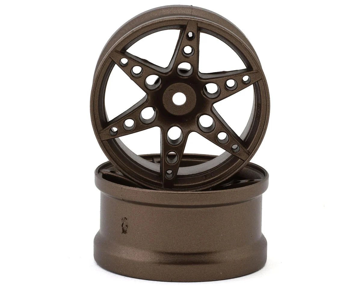 R1 Multi-Spoke Nylon Drift Wheels (Bronze) (x2) (6mm Offset)