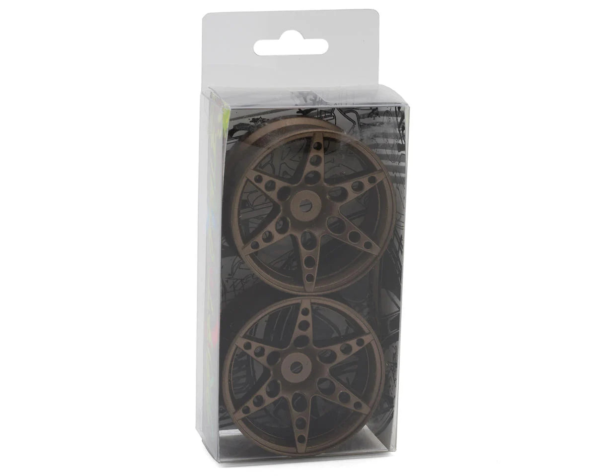 R1 Multi-Spoke Nylon Drift Wheels (Bronze) (x2) (6mm Offset)
