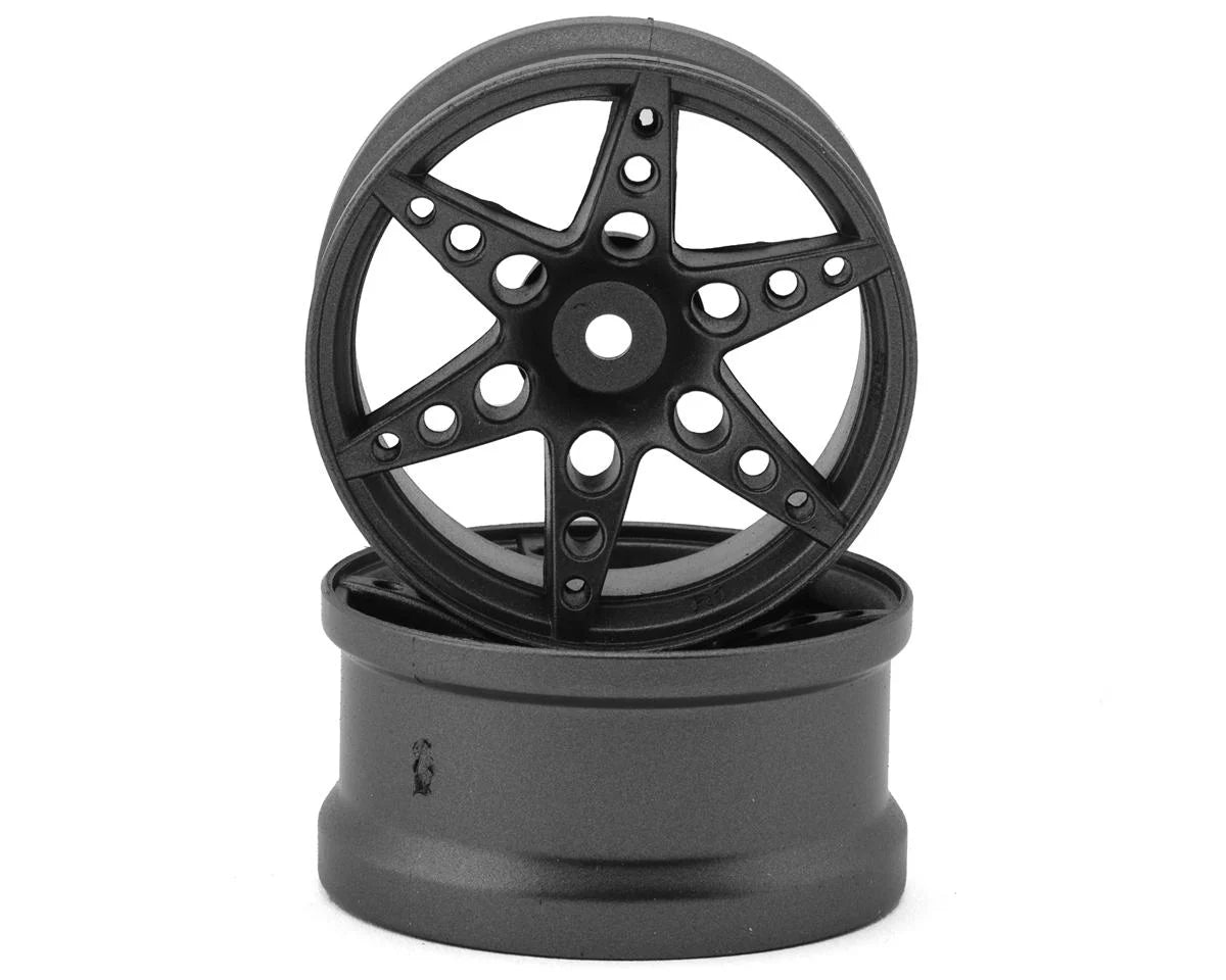 R1 Multi-Spoke Nylon Drift Wheels (Grey) (x2) (6mm Offset)
