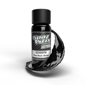 High Gloss Black/Backer, Airbrush Ready Paint, 2oz Bottle