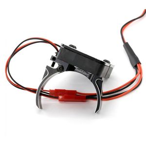 1/5 Aluminum Heatsink with 40mm Dual High Speed Cooling Fans and Cover, Black