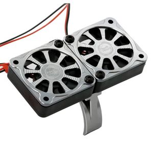 1/5 Aluminum Heatsink with 40mm Dual High Speed Cooling Fans and Cover, Gunmetal