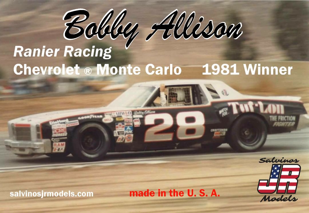 1/25 Bobby Allison #28 Ranier Racing Chevy Monte Carlo