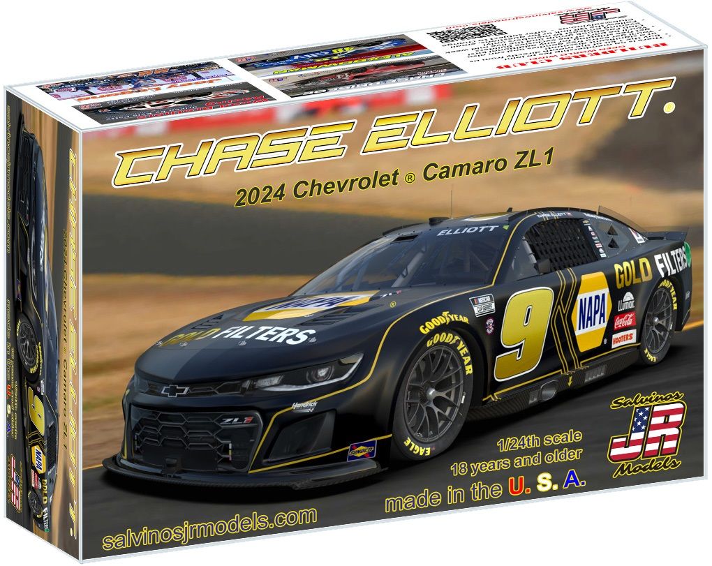 1/24 Hendrick 2024 Elliott Camaro NAPA GOLD