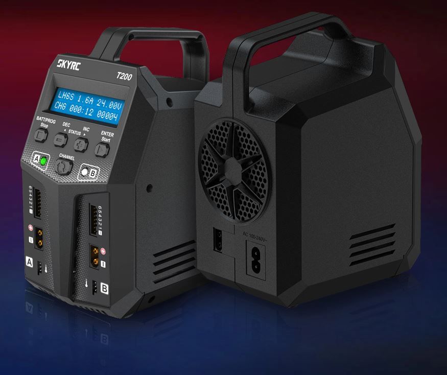 T200 Dual Balance Charger 100W X 2, 12A