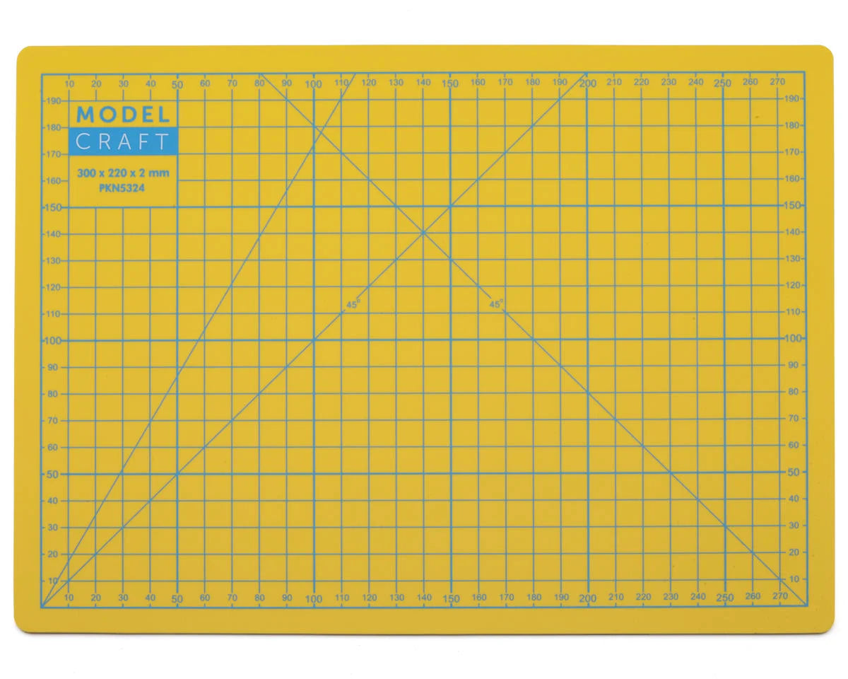Model Craft A4 Self-Healing Cutting Mat (Yellow) (11.81x8.66")