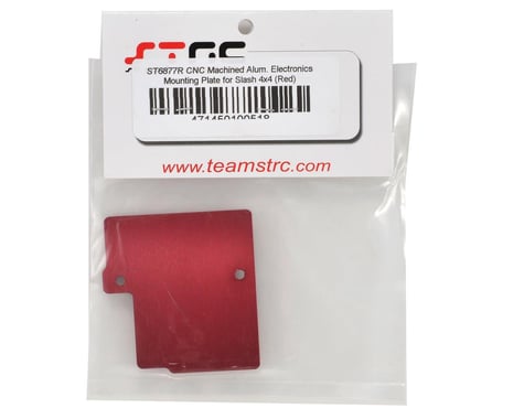 Aluminum Electronics Mounting Plate for Traxxas Slash (Red)