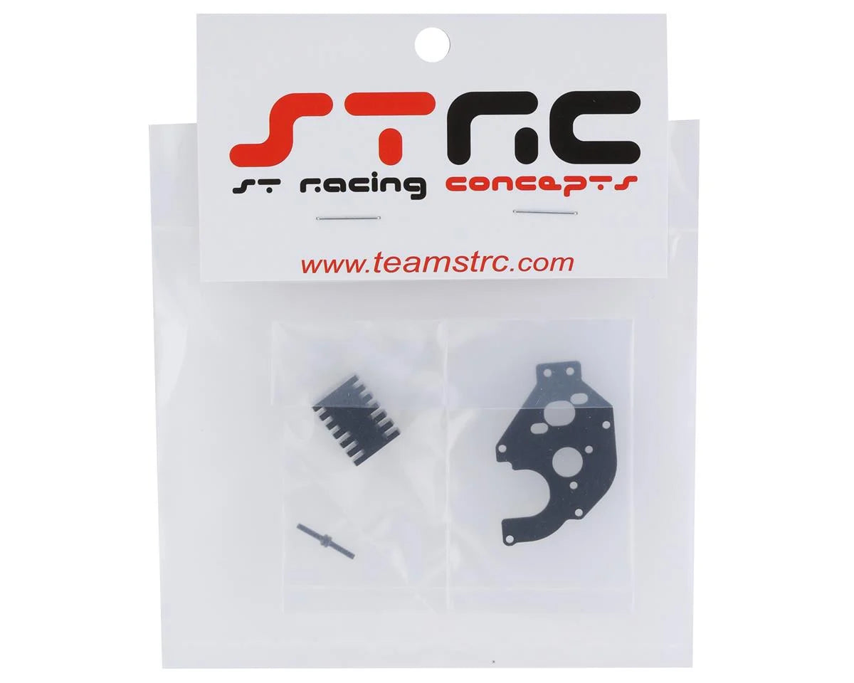 SCX24 Aluminum Motor Plate w/Heatsink (Black)