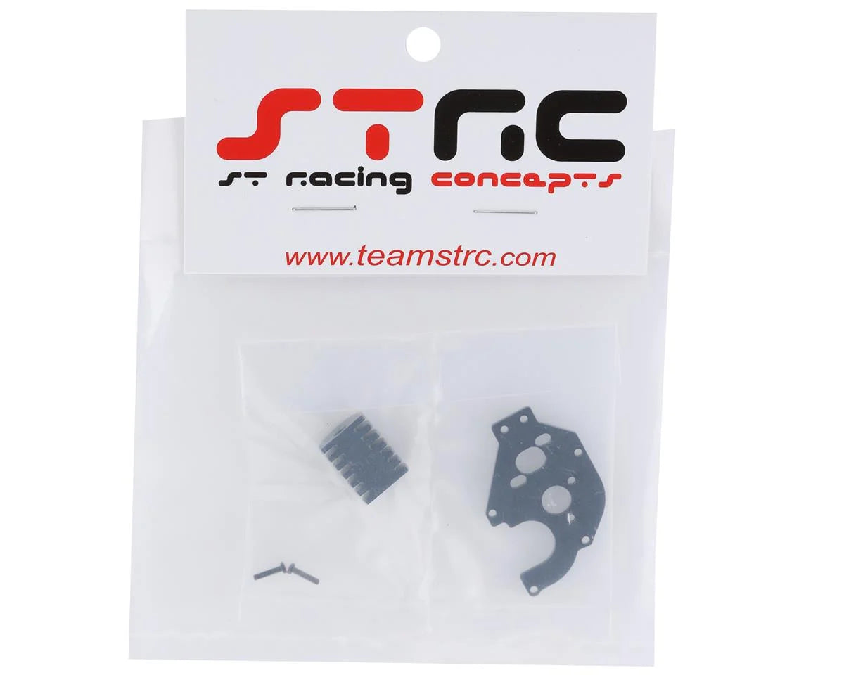 SCX24 Aluminum Motor Plate w/Heatsink (Gun Metal)