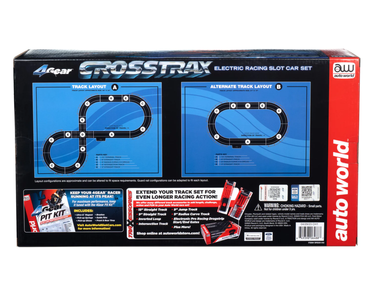CrossTrax Road Course 9' Slot Race Set