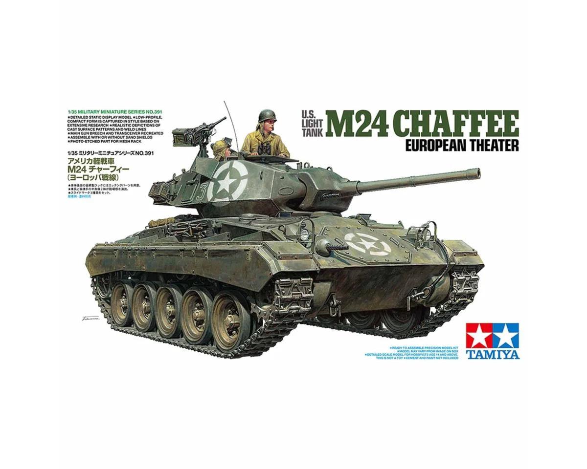 1/35 SCALE U.S. LIGHT TANK M24 CHAFFEE EUROPEAN THEATER