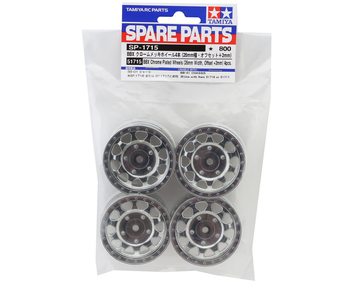 BBX Buggy Wheels (Chrome) Front/Rear w/12mm Hex (x4)