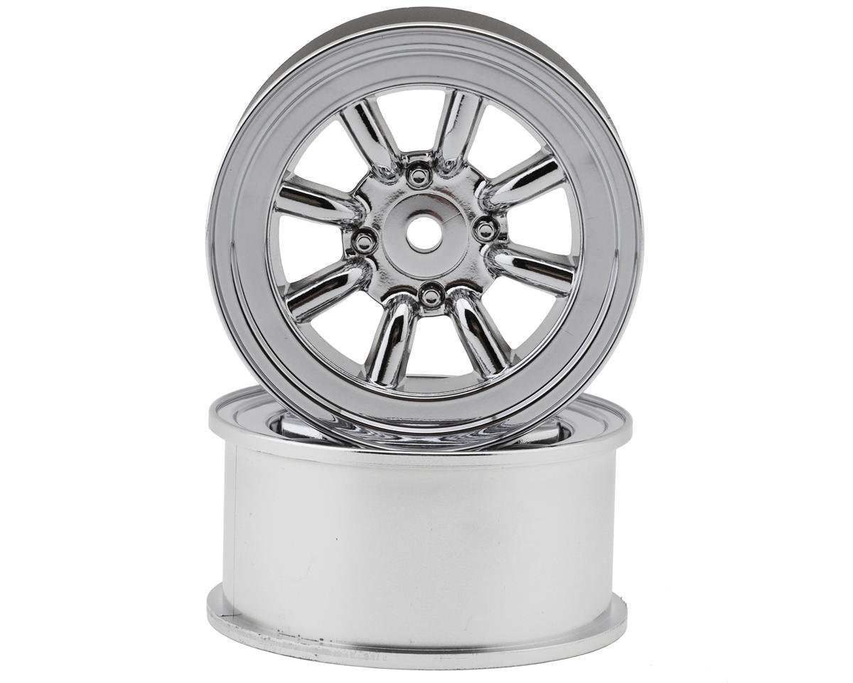 RS Watanabe 1/10 Drift Wheels (Chrome) (2) (2mm Offset)