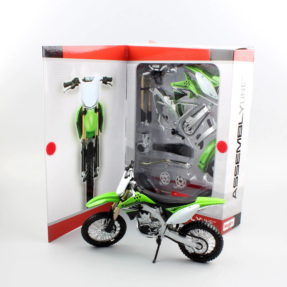 Maisto 1/12 AL Kawasaki KX 450F Assembly kit (Green)