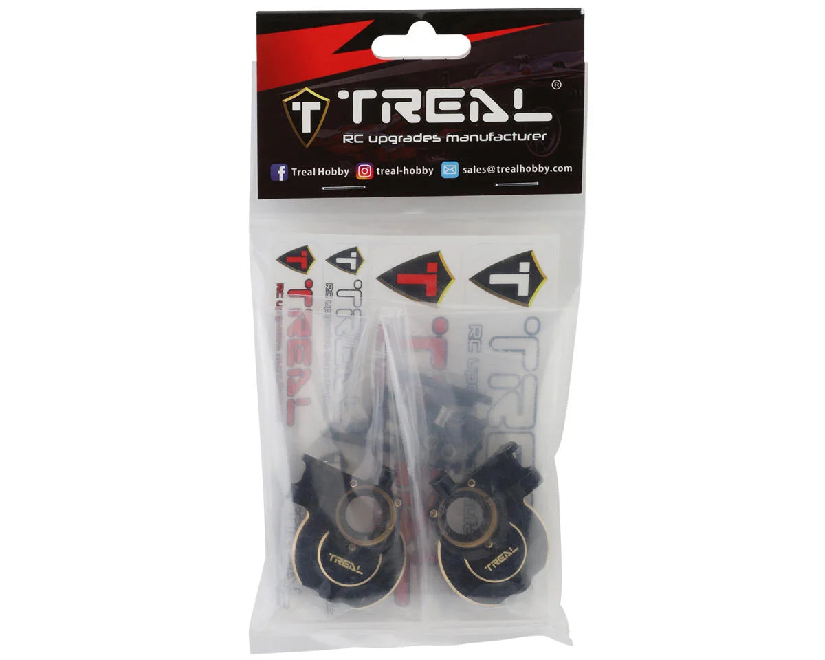 Redcat Ascent/Gen9 Brass Inner Front Portal Covers (Black) (2) (78g)