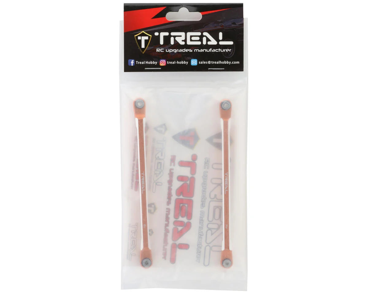 Axial RBX10 Ryft Aluminum Front Upper Links (Orange) (x2)
