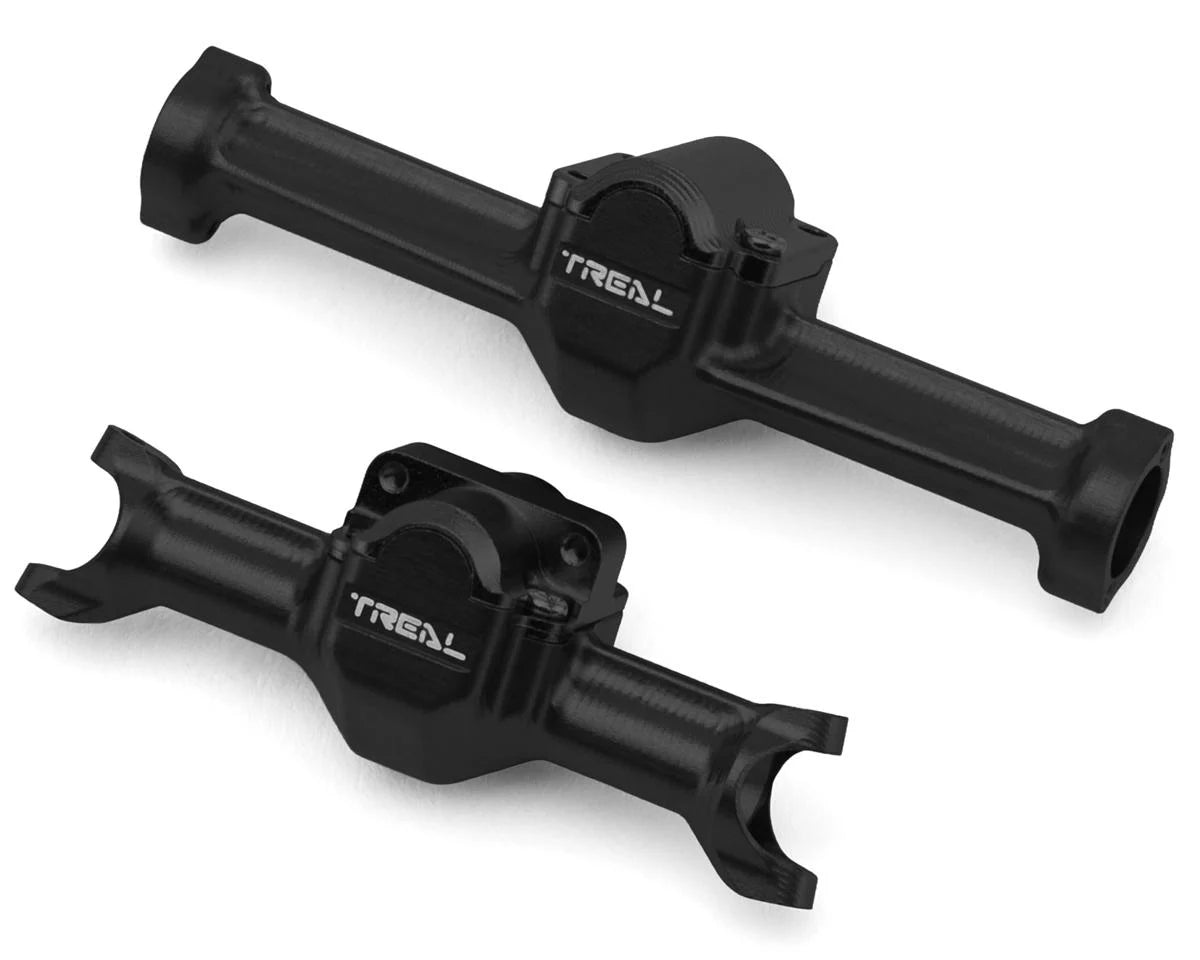 Axial SCX30 7075 Aluminum Front & Rear Axle Housings Set (Black)