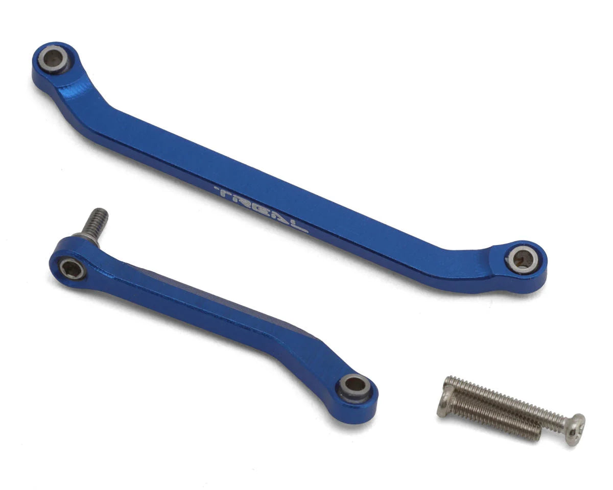 Axial SCX30 7075 Aluminum Steering Links Set (Blue)