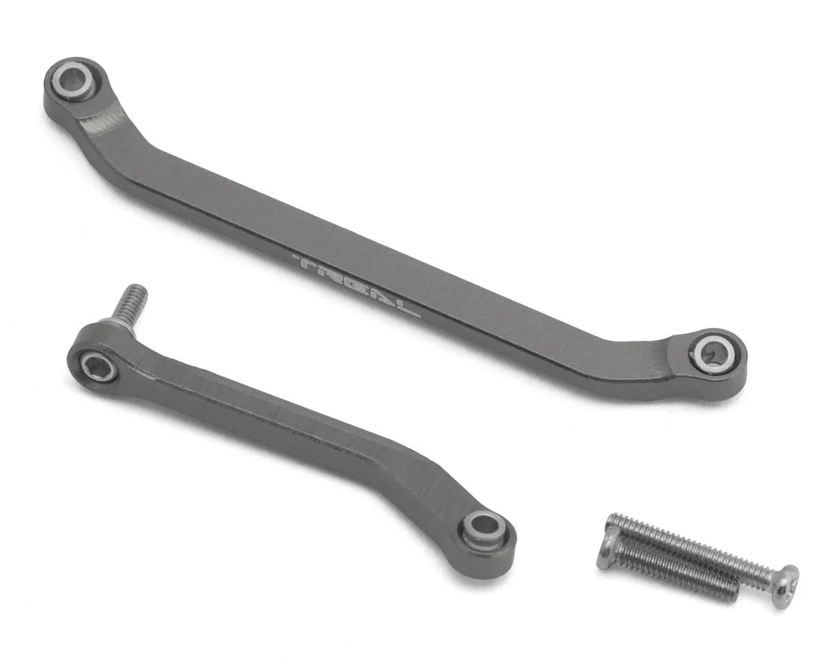 Axial SCX30 7075 Aluminum Steering Links Set (Grey)
