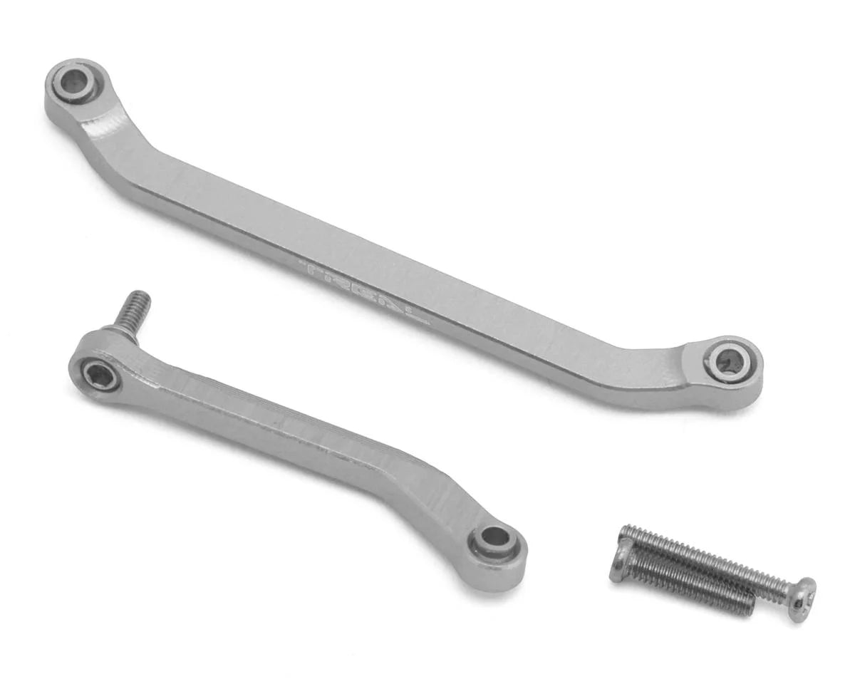 Axial SCX30 7075 Aluminum Steering Links Set (Silver)