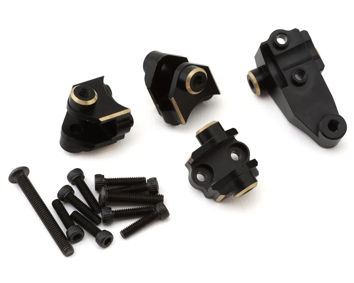 Brass Lower Shock Mounts for Traxxas TRX-4 (Black) (4) (45g)