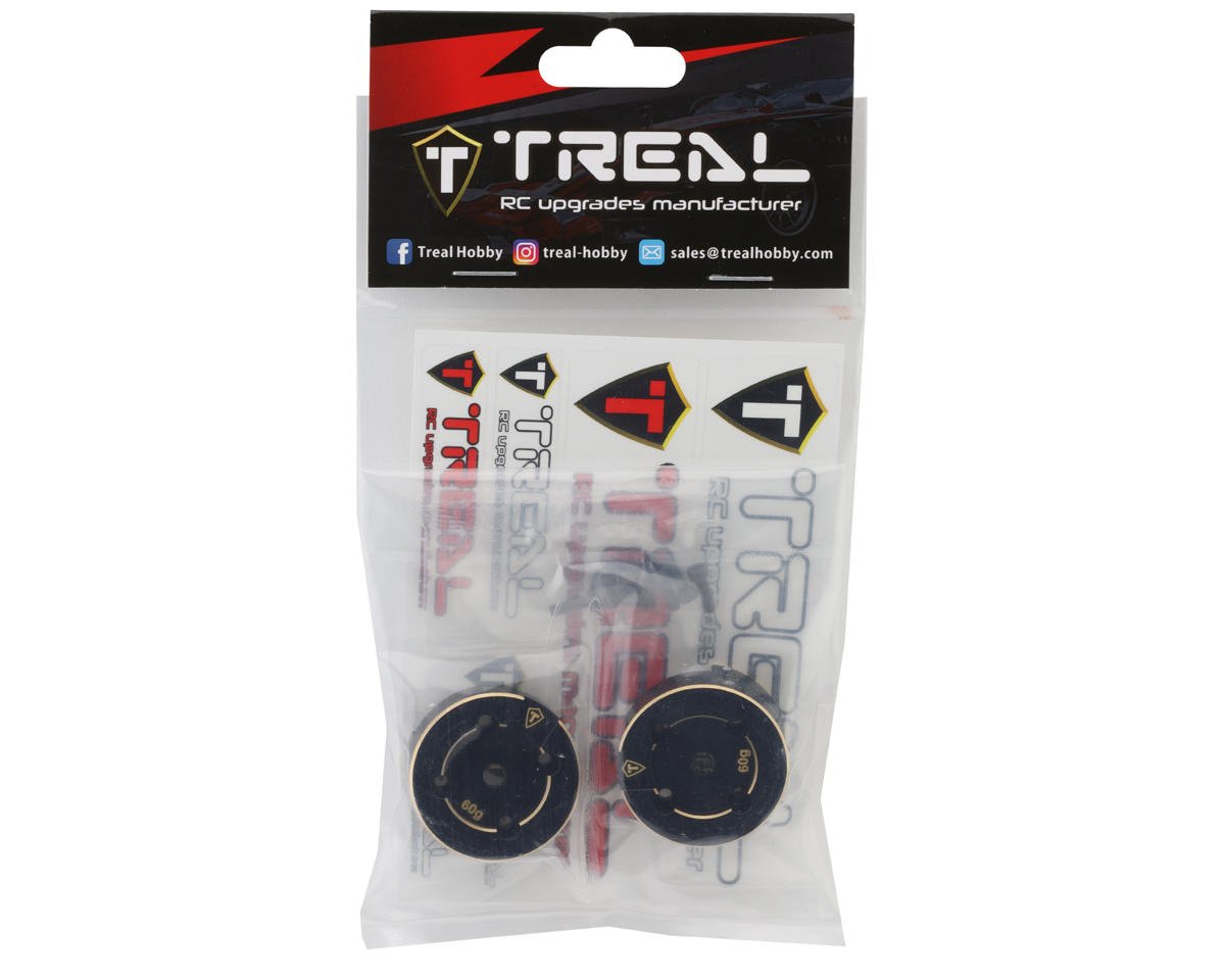 Axial UTB18 Brass Portal Covers (Black) (2)