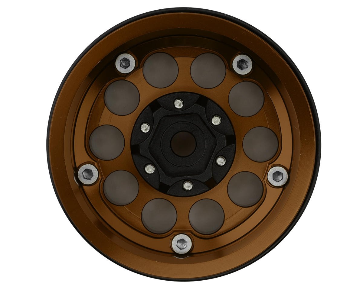 1.9" Type F 10-Hole Aluminum Crawler Beadlock Wheels (Bronze) (4) (128.6g ea)