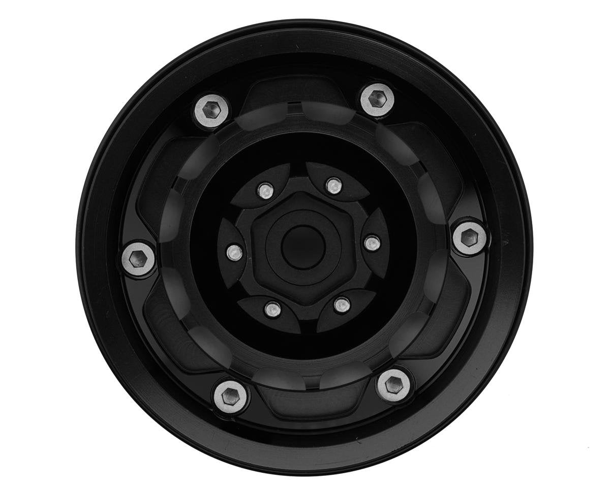 1.9" Type-M Aluminum Crawler Beadlock Wheels (Black) (4) (122.9g ea)