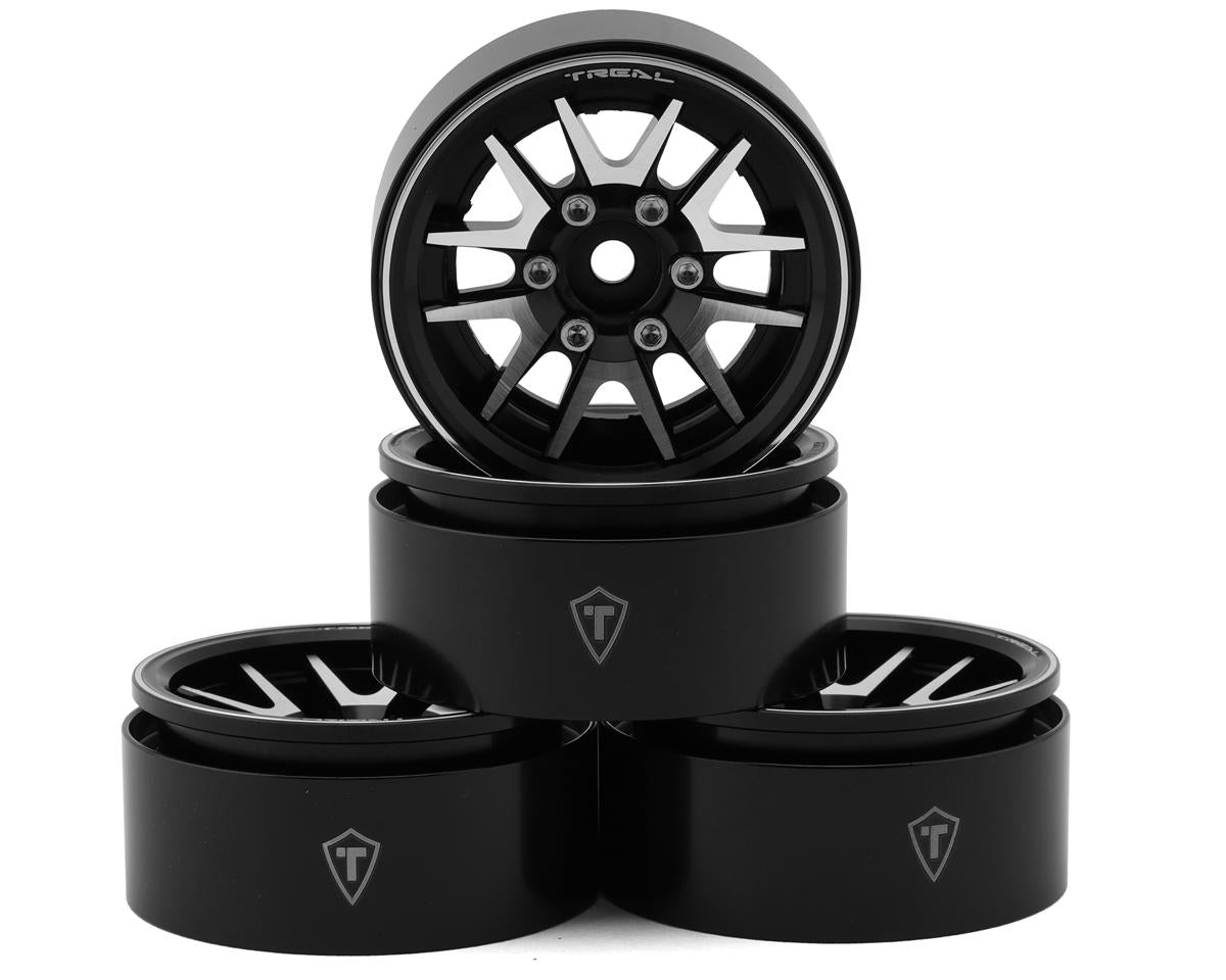 Type L 1.9" V-Spoke Beadlock Wheels (Black) (x4)