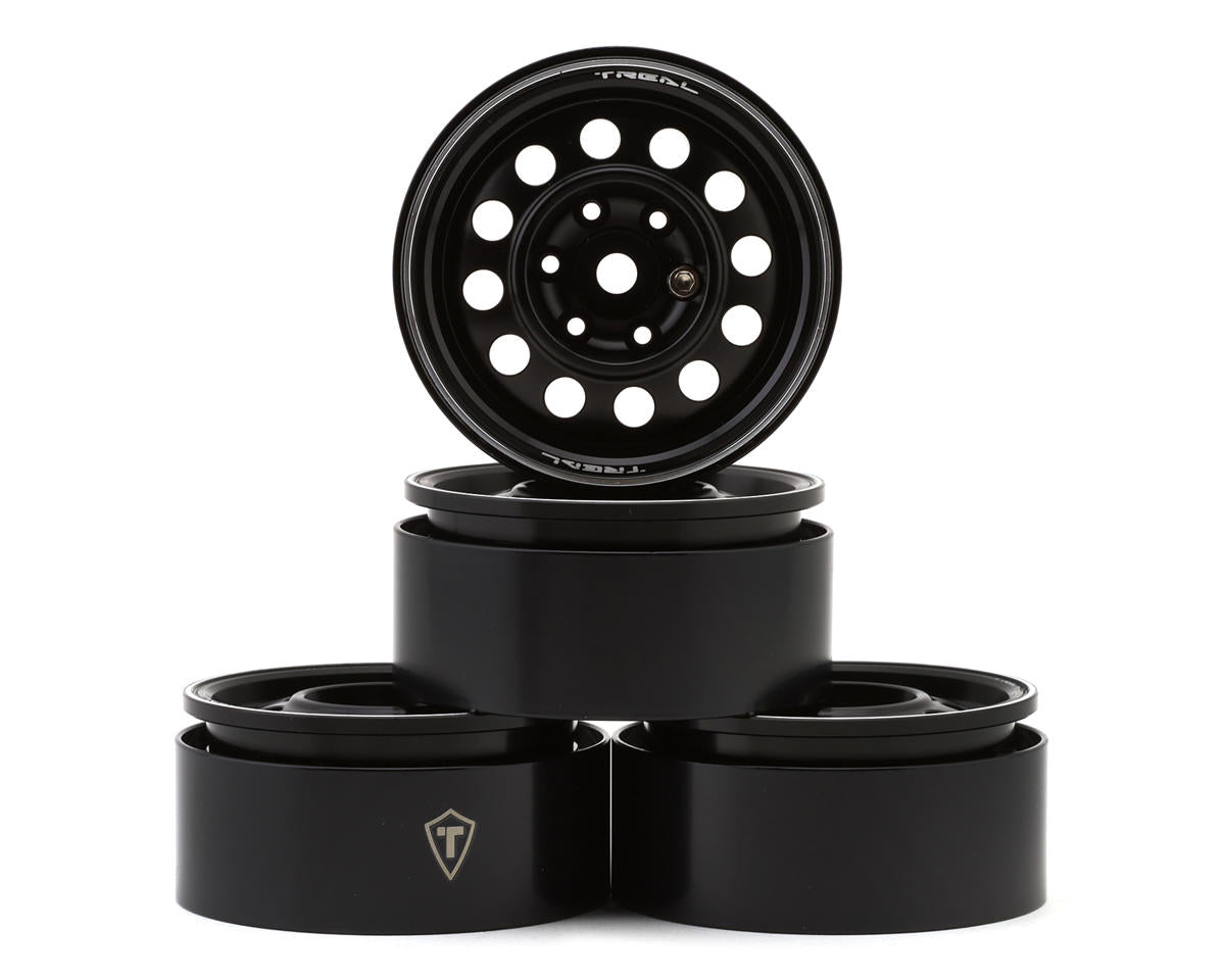 Type I 1.9" Vintage 12-Hole Beadlock Wheels (Black) (x4)
