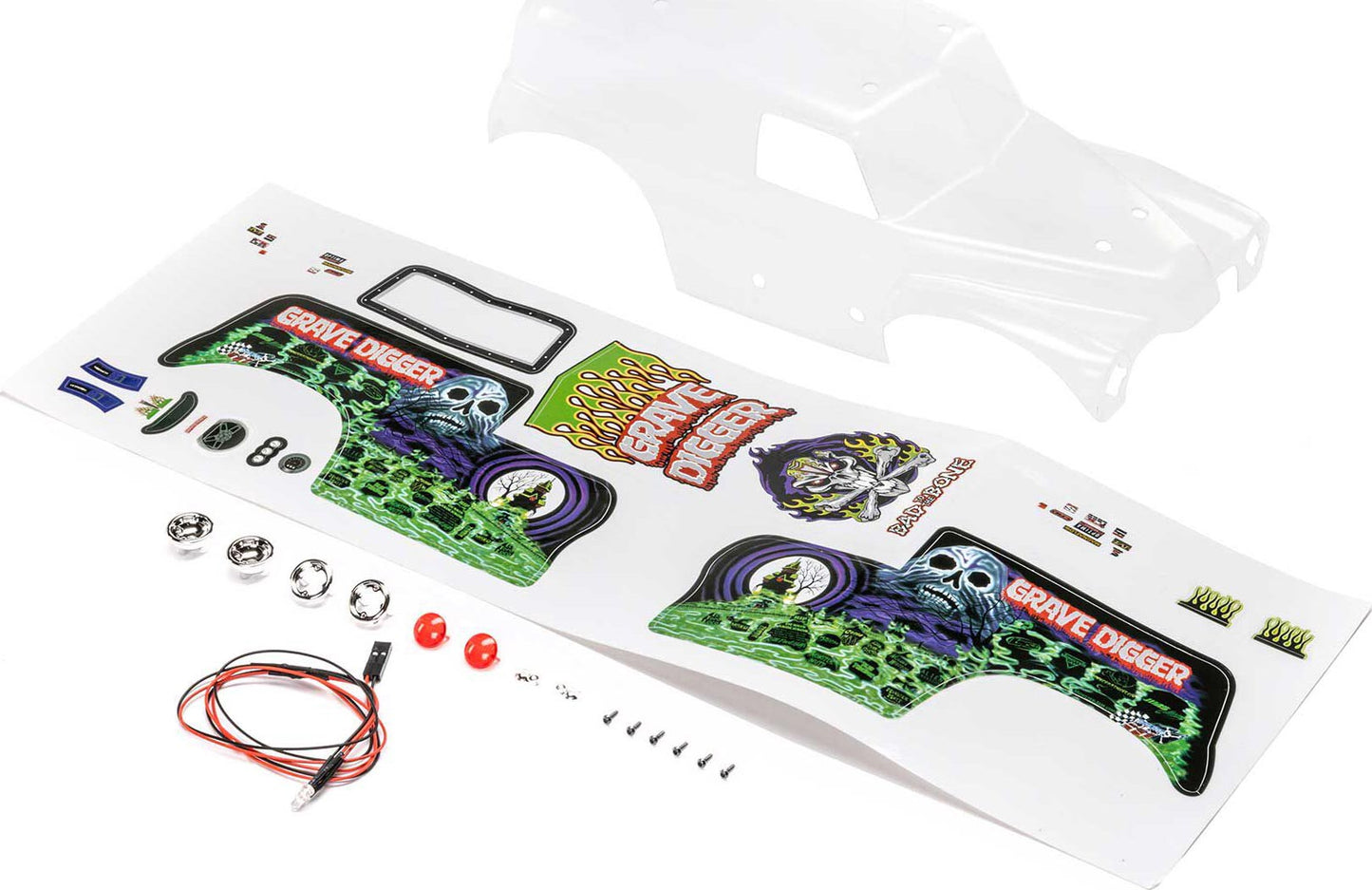 Mini LMT Body Set Grave Digger Clear