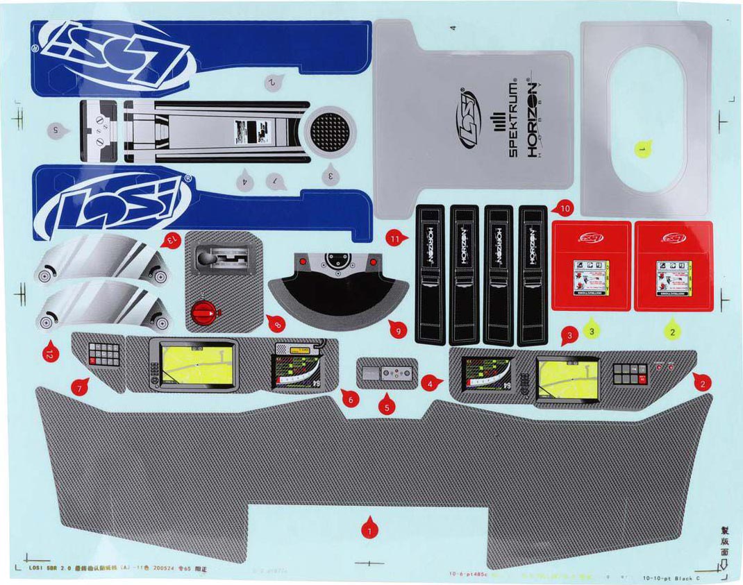 Interior Set w/Helmets Clear Super Baja Rey 2.0
