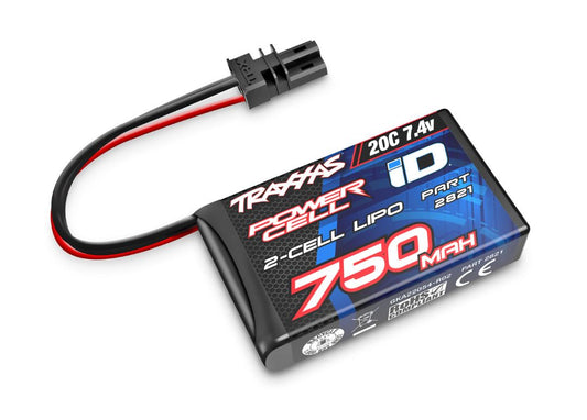 750mAh 2S 7.4V 20C LiPo ID Softcase Battery