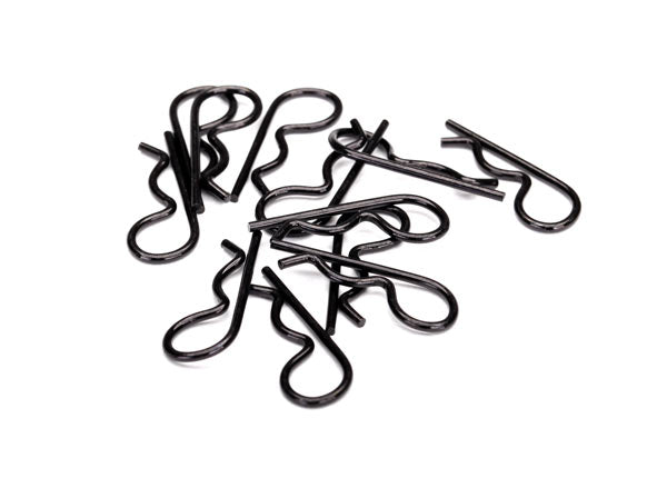 Body clips, heavy duty (black) (x12)