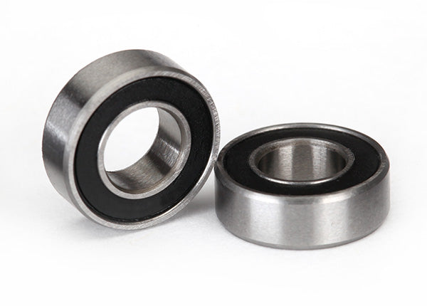 Ball Bearing, Black Rubber Sealed (6x12x4mm) (x2)