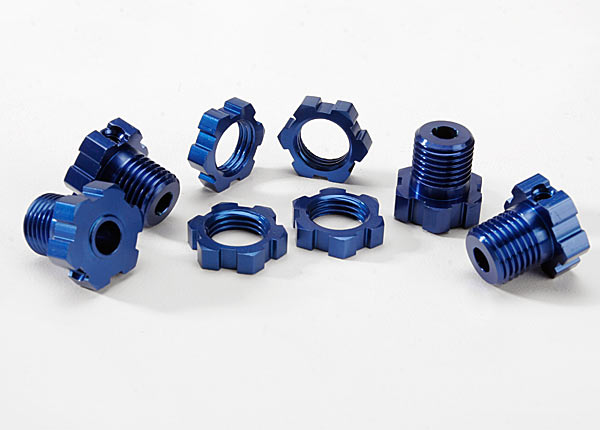 Traxxas 17mm Splined Wheel Hub Set (Blue) (4) Traxxas 17mm Splined Wheel Hub Set (Blue) (4)