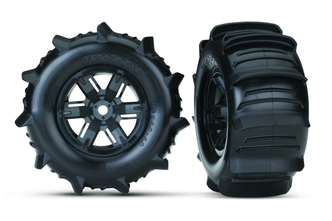 Paddle Tires & Wheels - Assembled, Glued (X-Maxx) (Left & Right) (x2)