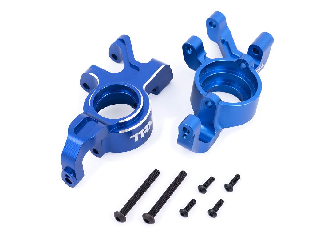 Steering Blocks - Aluminum (Blue) Left & Right