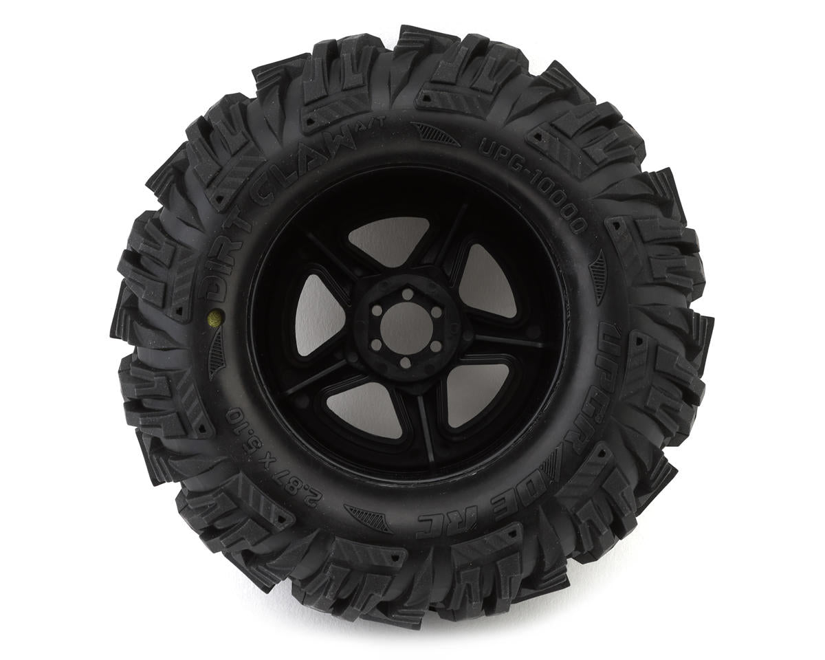 UpGrade RC Dirt Claw 2.8" Pre-Mounted All-Terrain Tires w/5-Star Wheels (2) (17mm/14mm/12mm Hex)