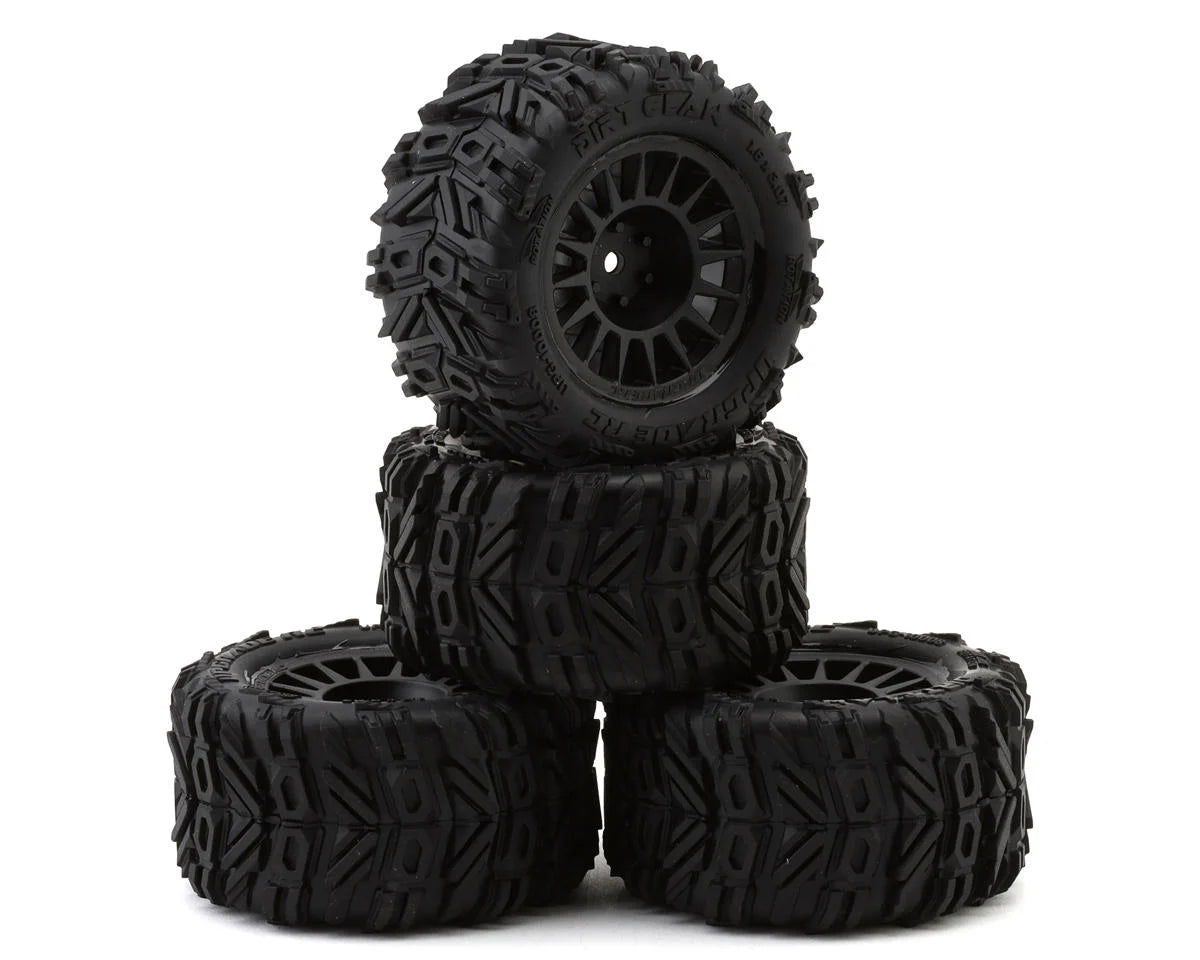 Dirt Claw Pre-Mounted Tires for Granite Grom (x4)
