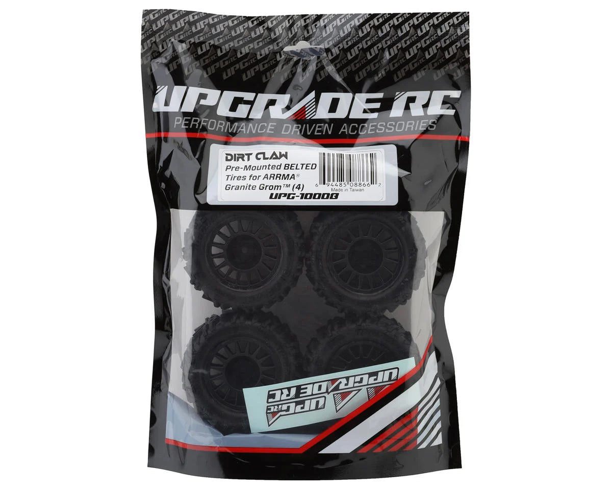 Dirt Claw Pre-Mounted Tires for Granite Grom (x4)
