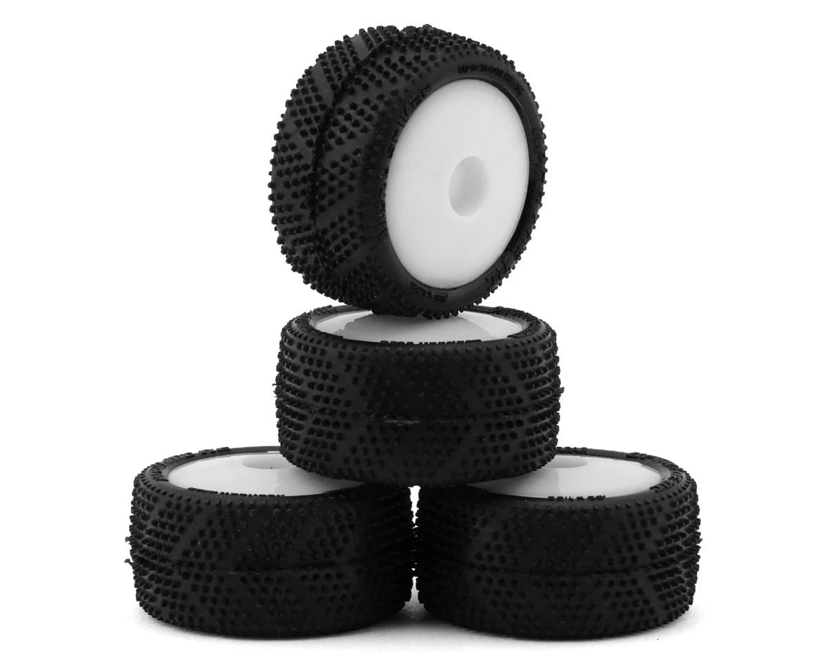 Micro Spiker Pre-Mounted Carpet Tires for Losi® Micro-T (White) (4)