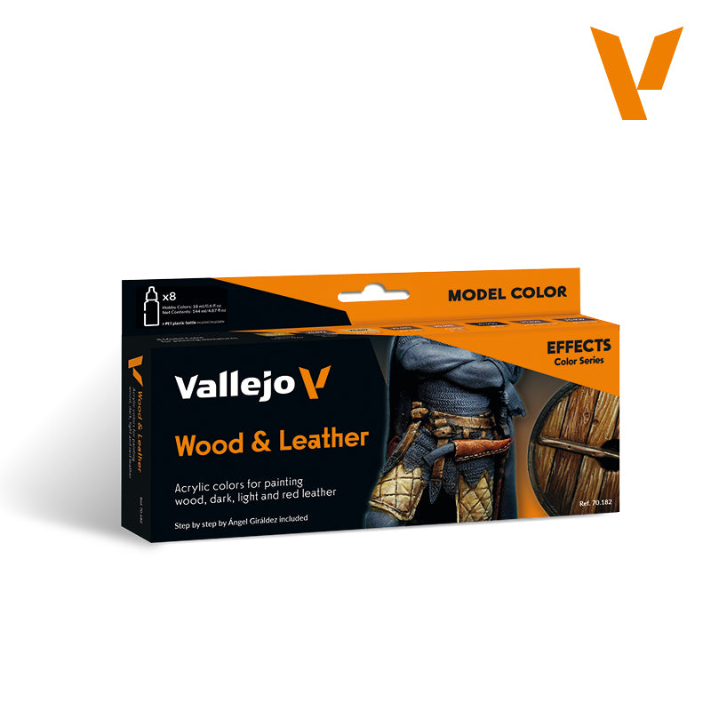 Wood and Leather Model Color Paint Set