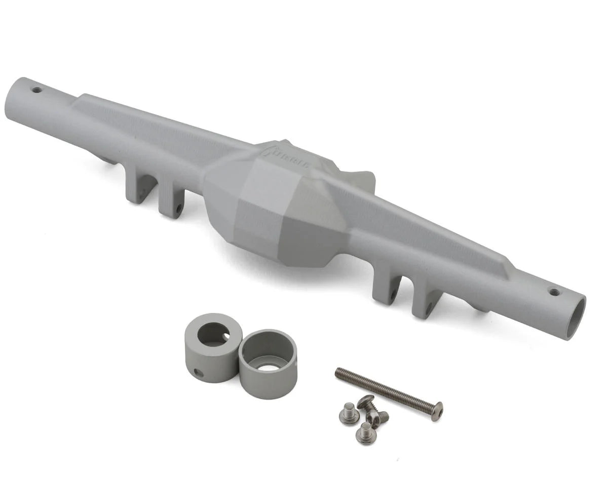 F10 Aluminum Rear Straight Axle Housing (Clear/Silver)